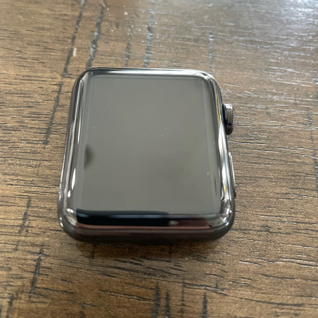 Apple Watch(アップルウォッチ)のApple Watch3 Cellularモデル ブラックステンレス　美品　最終 メンズの時計(腕時計(デジタル))の商品写真