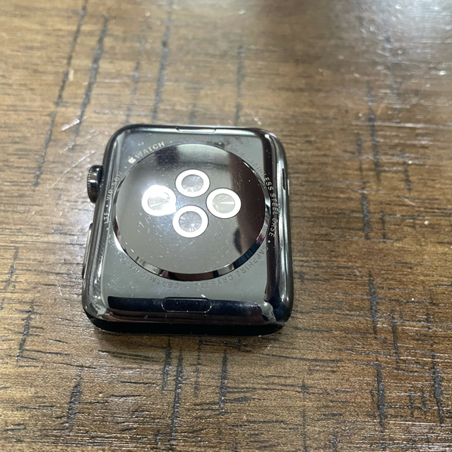 Apple Watch(アップルウォッチ)のApple Watch3 Cellularモデル ブラックステンレス　美品　最終 メンズの時計(腕時計(デジタル))の商品写真