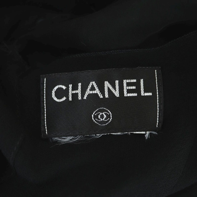 CHANEL(シャネル)のシャネル CHANEL ベスト シースルー スパンコール 黒 ブラック /CM レディースのトップス(ベスト/ジレ)の商品写真