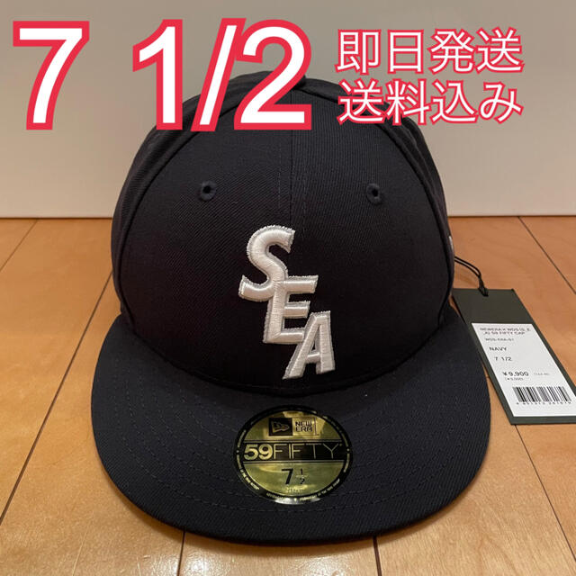 7 1/2 WIND AND SEA NEW ERA CAP ネイビー