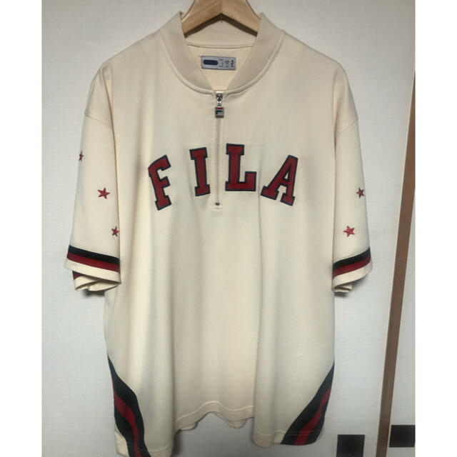 FILA(フィラ)のFILA Baseball Short フィラ　ベースボールシャツ　tシャツ　L メンズのトップス(Tシャツ/カットソー(半袖/袖なし))の商品写真