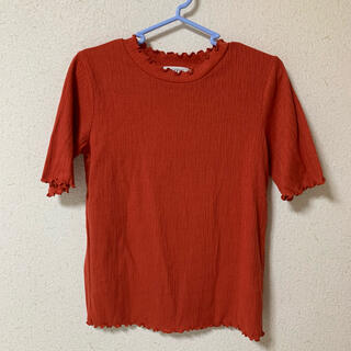 ローリーズファーム(LOWRYS FARM)のLOWRYSFARM フリルネックTシャツ(Tシャツ(半袖/袖なし))