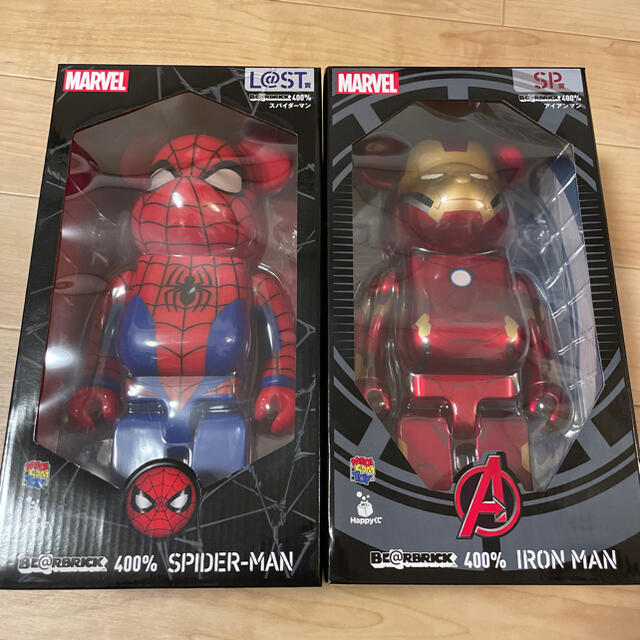 本物新品保証】 MARVEL - TOY MEDICOM happyくじ 新品 400% BE@RBRICK