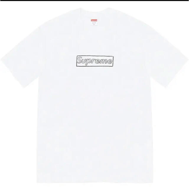 Supreme KAWS Chalk Logo Tee XL White カウズ