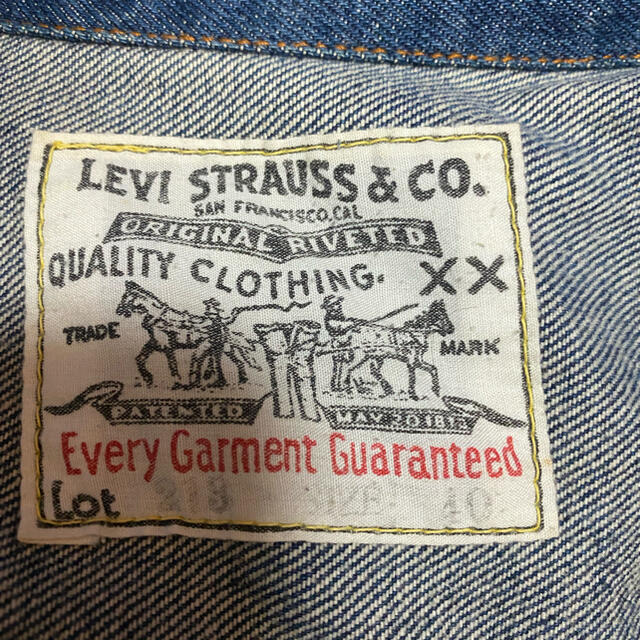 Levi's(リーバイス)のLEVIS リーバイス lot213 ファースト モデル ジージャン  メンズのジャケット/アウター(Gジャン/デニムジャケット)の商品写真