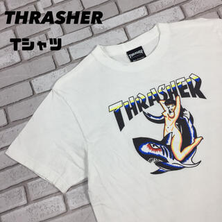スラッシャー(THRASHER)の古着 THRASHER スラッシャー サメ ガール スケボー tシャツ(Tシャツ/カットソー(半袖/袖なし))