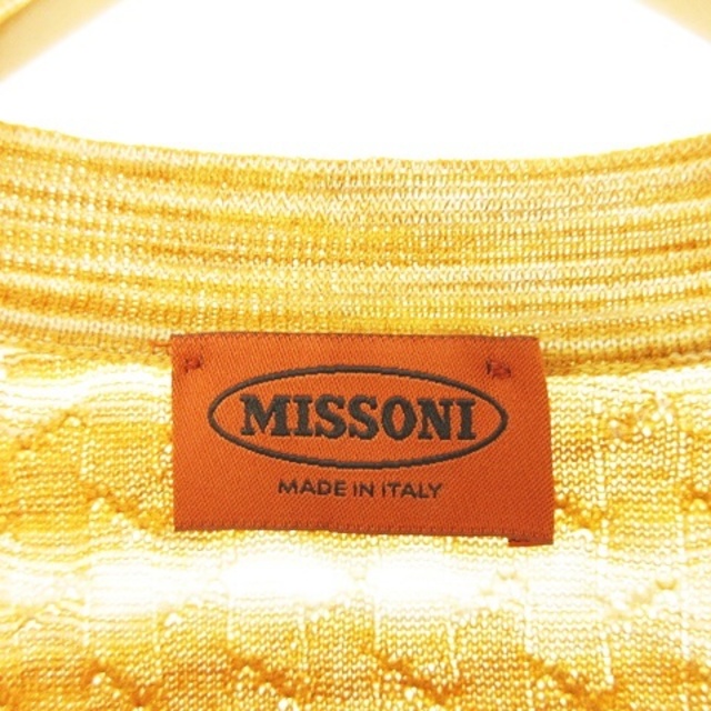 MISSONI(ミッソーニ)のアンサンブル カーディガン × ハイネック タートル ボーダー×波柄編み 44 レディースのトップス(アンサンブル)の商品写真