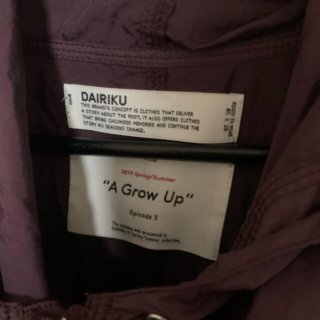 UNUSED(アンユーズド)の【SHUN様専用】DAIRIKU 19ss ANORAK PARKA メンズのジャケット/アウター(マウンテンパーカー)の商品写真