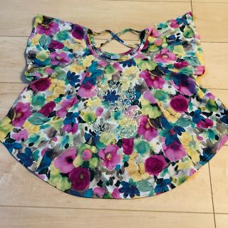 アナスイミニ(ANNA SUI mini)の130㎝　アナスイミニ花柄トップス(Tシャツ/カットソー)