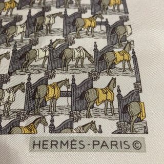 エルメス(Hermes)の【新品未使用】HERMESスカーフ　ミニカレ　ポケットチーフ(バンダナ/スカーフ)