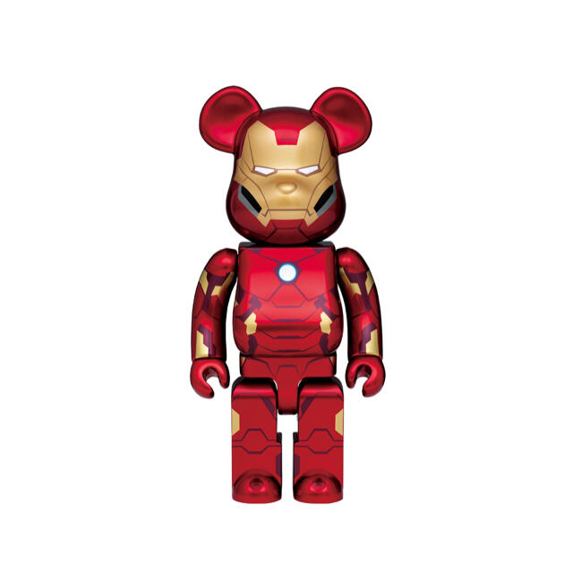 エンタメ/ホビーhappyくじ MARVEL BE@RBRICK ベアブリック（アイアンマン）