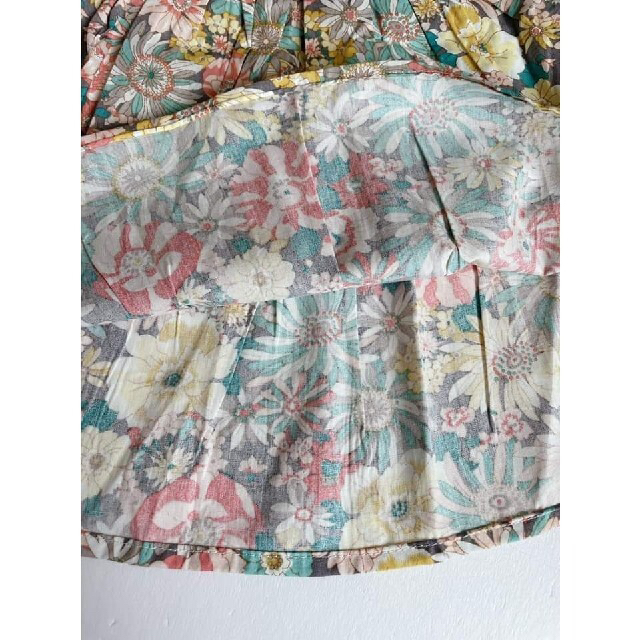 花柄 ワンピース 90 ボタニカル  スカート キッズ/ベビー/マタニティのキッズ服女の子用(90cm~)(ワンピース)の商品写真