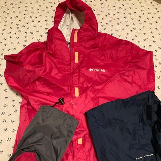 コロンビア(Columbia)のColumbia レインウェア レディース 収納袋つき(登山用品)