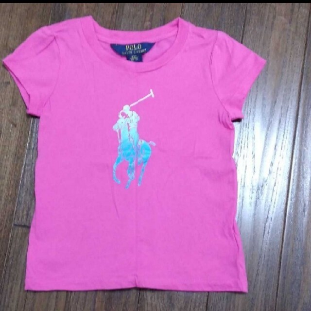 Ralph Lauren(ラルフローレン)の専用　ラルフボーダー セットアップ＆ピンクTシャツ キッズ/ベビー/マタニティのキッズ服女の子用(90cm~)(ワンピース)の商品写真