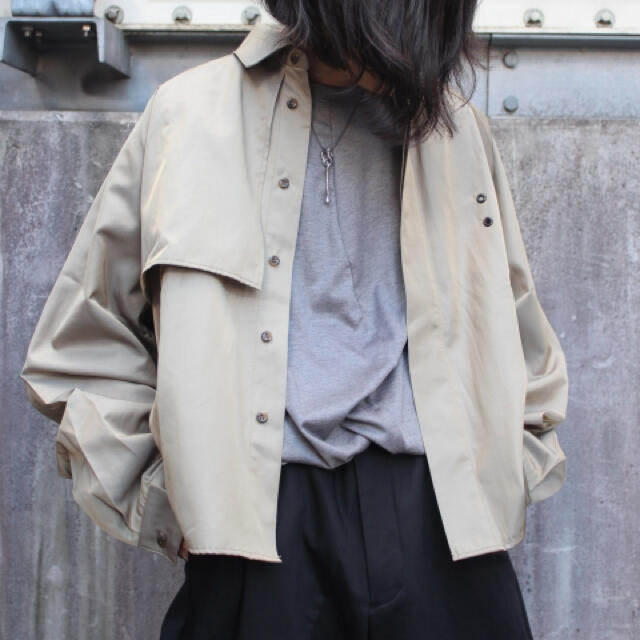 JieDa TRENCH SHIRT 2020SS KAHKI BEIGE 1