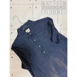 タケオキクチ(TAKEO KIKUCHI)のTAKEO KIKUCHI ドットプリント　半袖シャツ(シャツ)