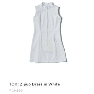 パーリーゲイツ(PEARLY GATES)の完売品🤍TOKI Zipup Dress in White(ウエア)