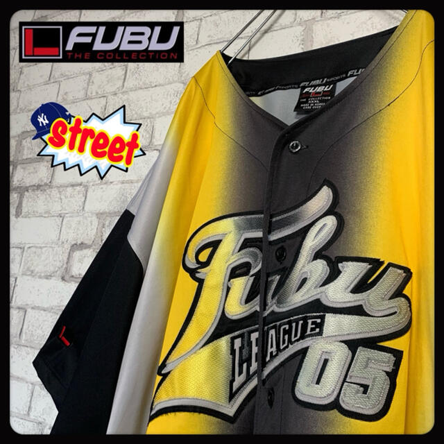 ミカエル様【90s B系】FUBU フブ/ベースボールシャツ ゲームシャツ | フリマアプリ ラクマ
