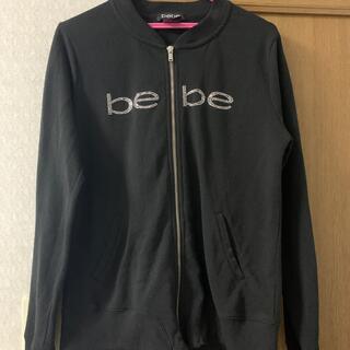 ベベ(BeBe)のBeBeの黒のジャケット(トレーナー/スウェット)