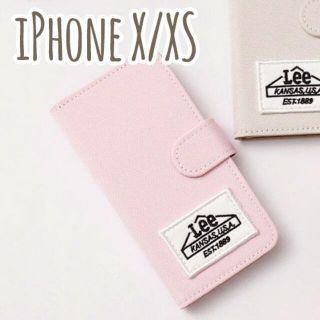 リー(Lee)の新品タグ付き！Lee×サミールナスリ iPhoneX/XS手帳型ケース　ピンク(iPhoneケース)