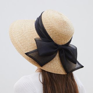 エイミーイストワール(eimy istoire)のeimy istoire Organdy Ribbon Capellin hat(麦わら帽子/ストローハット)