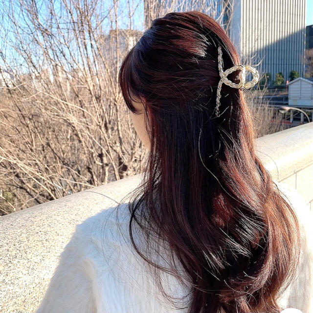 ココクリップ　ヘアアクセサリー　チェーンモチーフ　バレッタ レディースのヘアアクセサリー(バレッタ/ヘアクリップ)の商品写真