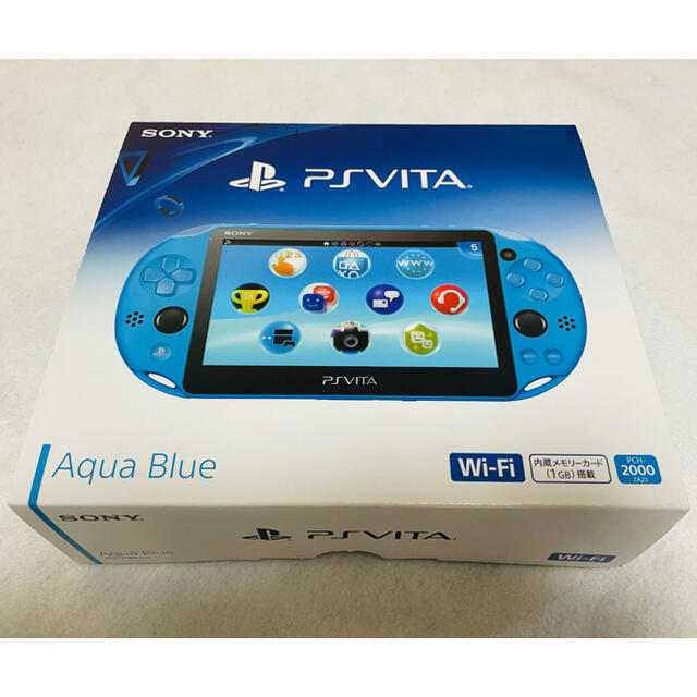 PlayStation Vita(プレイステーションヴィータ)の☆本体未使用品 限定1台☆PSVita PCH-2000 ZA23 アクアブルー エンタメ/ホビーのゲームソフト/ゲーム機本体(家庭用ゲーム機本体)の商品写真