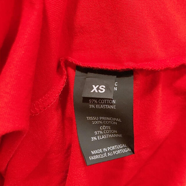 Balenciaga(バレンシアガ)の【定価６万】新品 VETEMENTS フロント ロゴ Tシャツ 赤 XS メンズのトップス(Tシャツ/カットソー(半袖/袖なし))の商品写真