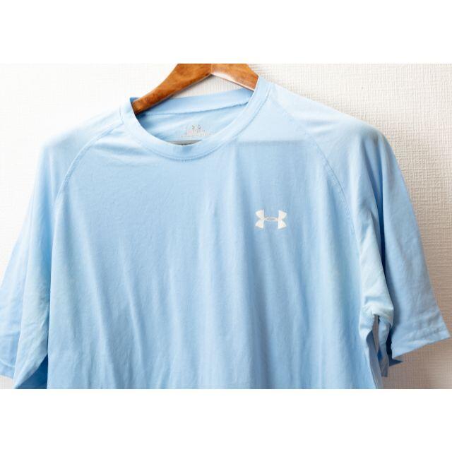 UNDER ARMOUR(アンダーアーマー)のUNDER ARMOUR アンダーアーマー　Tシャツ　水色 メンズのトップス(Tシャツ/カットソー(半袖/袖なし))の商品写真