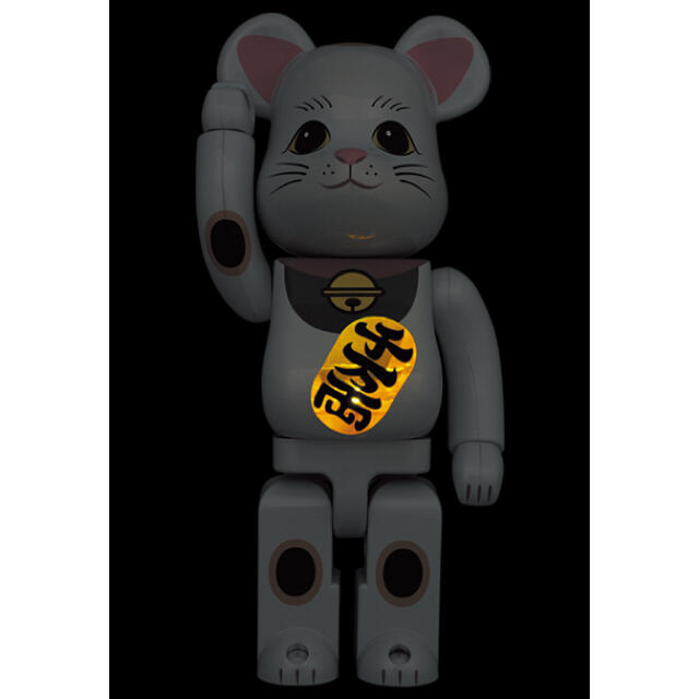 MEDICOM TOY - BE@RBRICK 招き猫 白メッキ 発光 400％ 2体セットの通販 ...