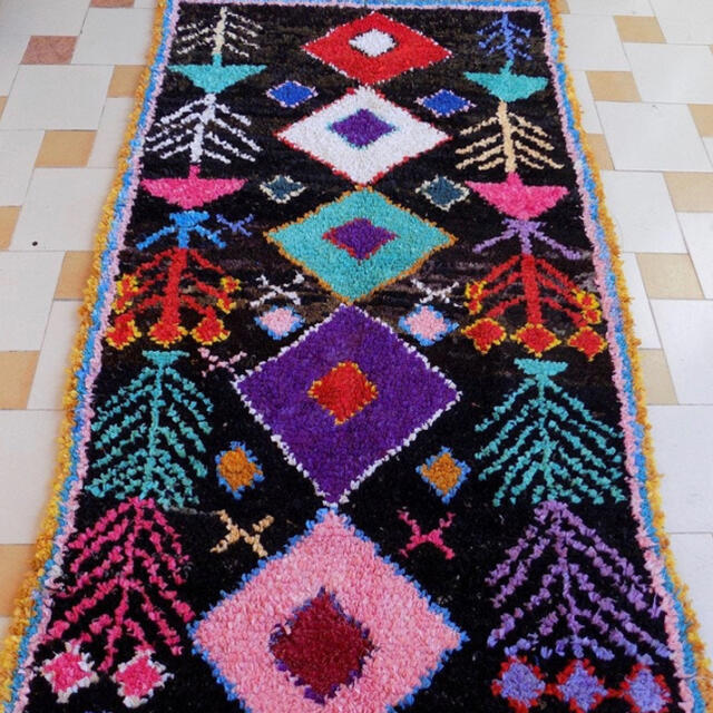 IDEE(イデー)の新品未使用　Moroccan boucherouite rug ポシャルウィット インテリア/住まい/日用品のラグ/カーペット/マット(ラグ)の商品写真