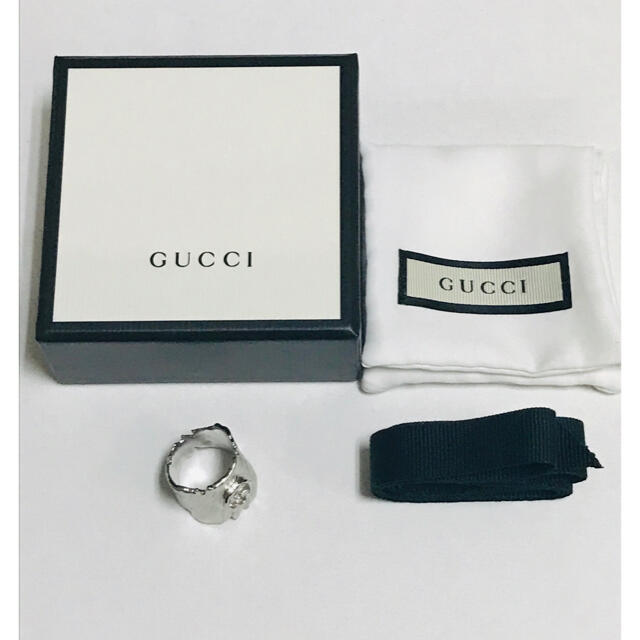 Gucci(グッチ)のGUCCI グッチ　メタル　リング　レア　16号　指輪　中古　美品　（78） メンズのアクセサリー(リング(指輪))の商品写真