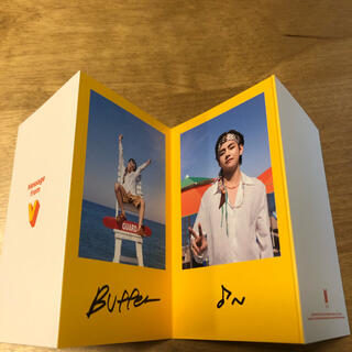 ボウダンショウネンダン(防弾少年団(BTS))のBTS Butter テヒョン　V メッセージカード(K-POP/アジア)