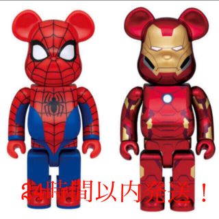 マーベル(MARVEL)のマーベル ハッピーくじ BE@RBRICK SP賞 L@ST賞 ベアブリック2種(アメコミ)