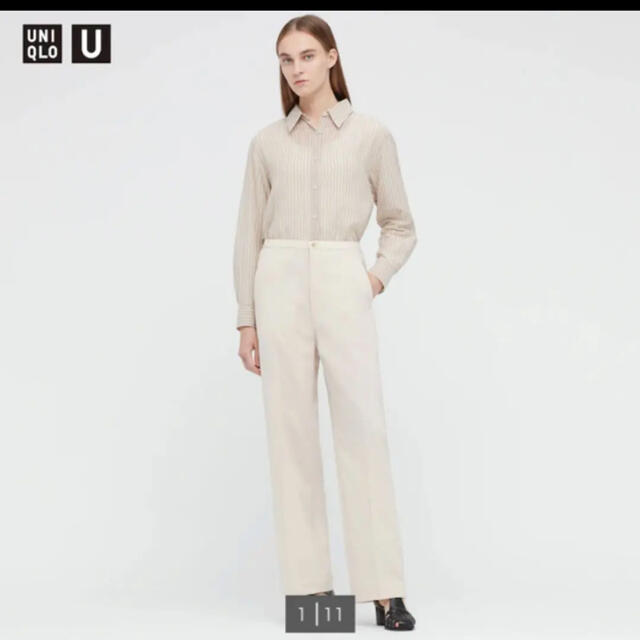 UNIQLO(ユニクロ)のリラックスストレートパンツ レディースのパンツ(カジュアルパンツ)の商品写真