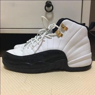 ナイキ(NIKE)のAir Jordan 12 | エアージョーダン12 白×黒(24cm)(スニーカー)