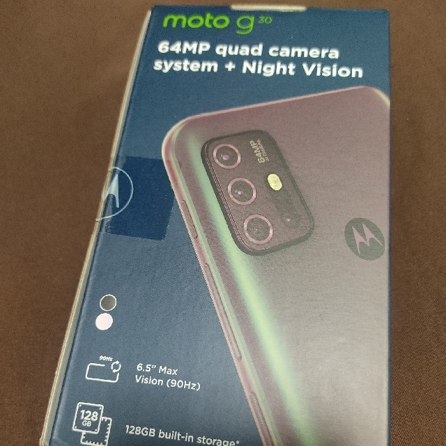 新品未開封 モトローラ moto g30 ダークパール