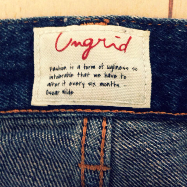 Ungrid(アングリッド)のクラッシュルーズサルエルデニム25 レディースのパンツ(デニム/ジーンズ)の商品写真