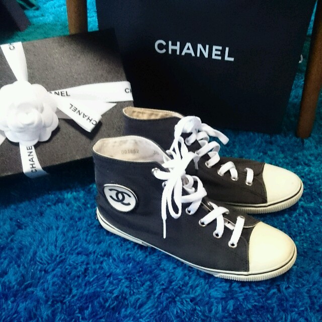 CHANEL ハイカットスニーカー ヴィンテージ - husnususlu.com