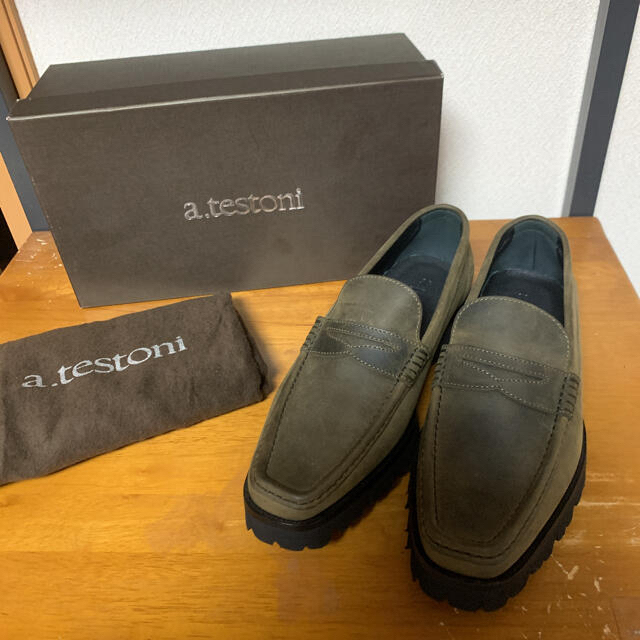 a.testoni(アテストーニ)の新品 a.testoni アテストーニ ドレスシューズ  ローファー　5.5 メンズの靴/シューズ(ドレス/ビジネス)の商品写真