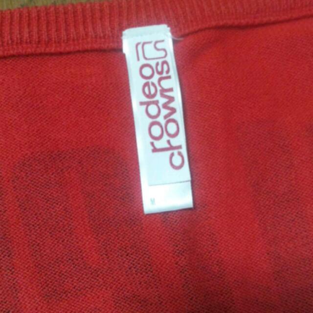 RODEO CROWNS(ロデオクラウンズ)のﾛﾃﾞｵｸﾗｳﾝｽﾞ☆赤長袖 レディースのトップス(ニット/セーター)の商品写真
