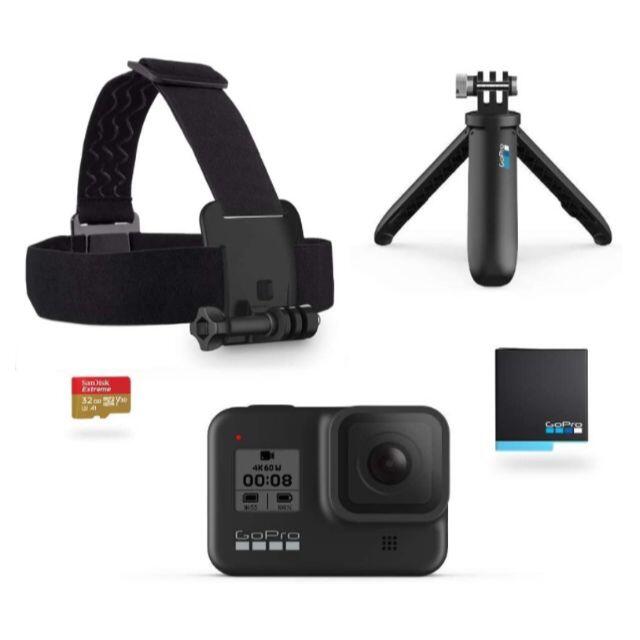 GoPro(ゴープロ)のGoPro ゴープロ HERO8 Black アクセサリーセット スマホ/家電/カメラのカメラ(ビデオカメラ)の商品写真