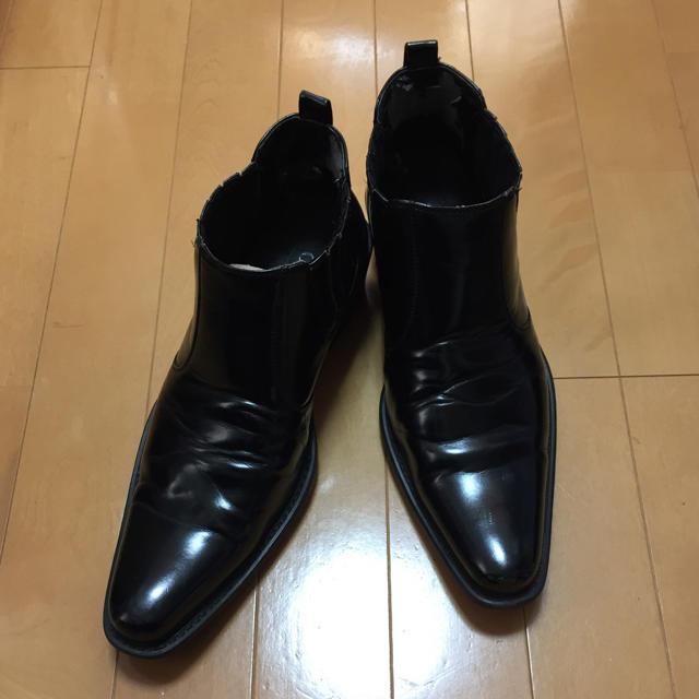 ブラック★ショートブーツ メンズの靴/シューズ(ブーツ)の商品写真