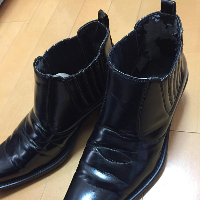 ブラック★ショートブーツ メンズの靴/シューズ(ブーツ)の商品写真