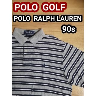 ポロゴルフ(Polo Golf)のPOLO GOLF ポロゴルフ ラルフローレン 半袖ポロシャツ ボーダー M(ポロシャツ)