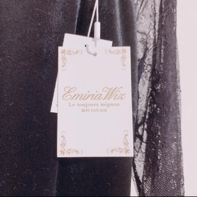 EmiriaWiz(エミリアウィズ)のEmiriaWiz ブラックレースワンピース レディースのワンピース(ひざ丈ワンピース)の商品写真