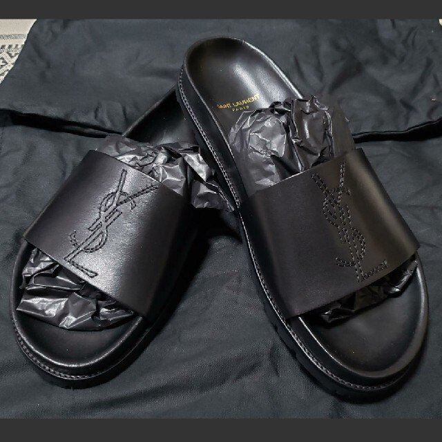 極美品】サンローラン レザーサンダル YSL Jimmy20 25cm-