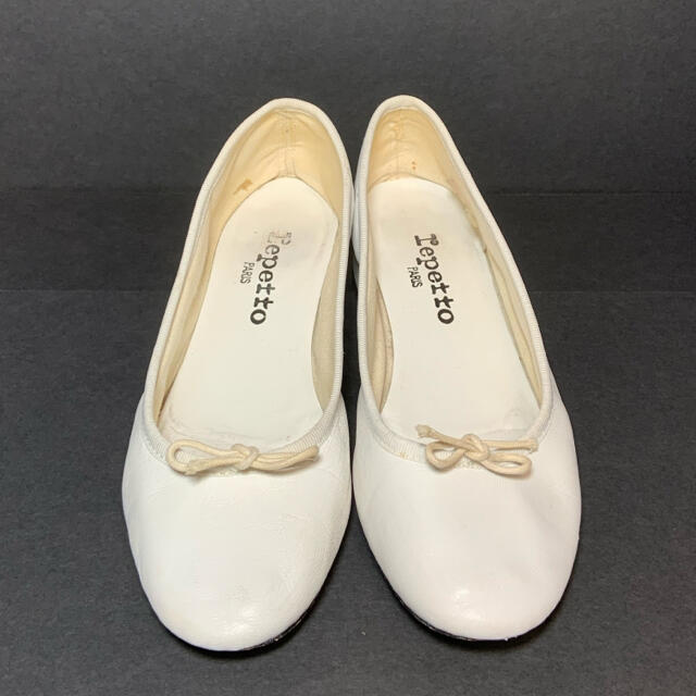 repetto(レペット)の★定番★レペット　バレエシューズ　カミーユ　ローヒール　ホワイト　37  24 レディースの靴/シューズ(バレエシューズ)の商品写真