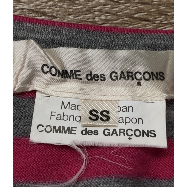 COMME des GARCONS(コムデギャルソン)のコムデギャルソン 長袖Tシャツ ボーダー柄 レディース SS レディースのトップス(Tシャツ(長袖/七分))の商品写真
