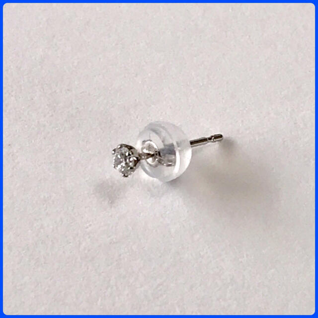 ダイヤモンドピアス pt900 片耳ピアス プラチナピアス 0.07ct